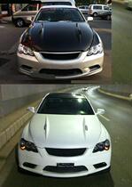 Carbon Fiber 05~09 Reiz Modified Cayenne Edition Open Hole Hood