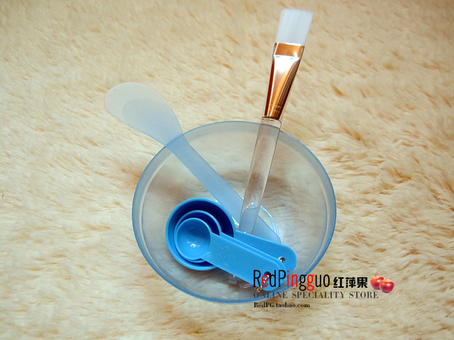 Bộ dụng cụ làm đẹp Mặt nạ bát mặt nạ Bàn chải trang điểm tóc mềm 2 mảnh đặt thìa nhà bốn khuôn spa - Tự làm khuôn nướng khuôn làm kem