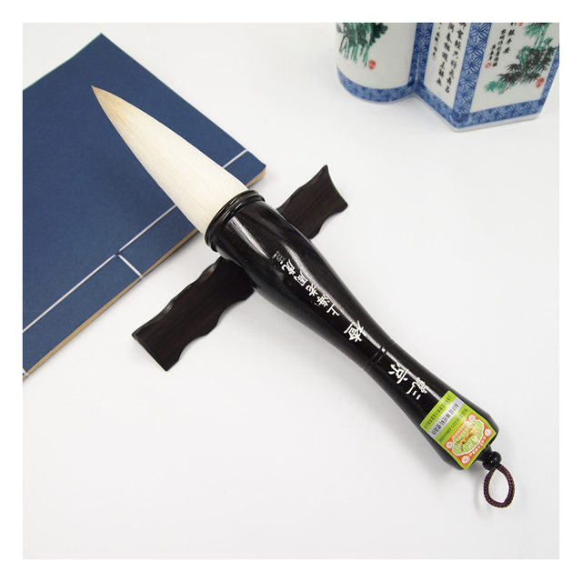 Shanghai Zhou Huichen Professional-Grade Calligraphy Brush, Large Size, Made of Goat Hair, Suitable for Cursive Script, Genuine Extra-Large Brush