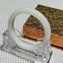 Lantian Jade Bracelet Live Jade White Jade Bracelet Counter National Inspection Certificate Freight Insurance High Cost-effective Factory Direct Sales