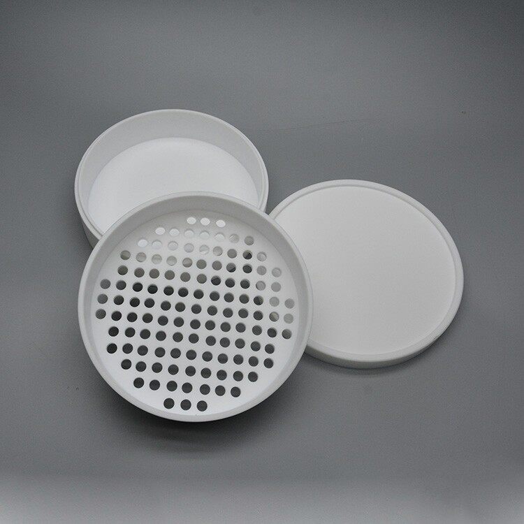 特氟龙筛子 聚四氟乙烯筛漏 20cm 孔径3mm 5mm 9.5mm固废实验专用