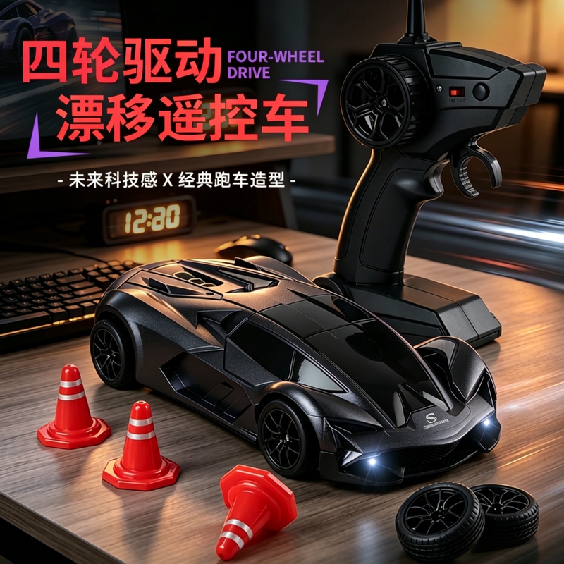 Rc Remote Control Car Lamborghini Four-Wheel Drive High-Speed Drift Racing Toy Car Model Boy Toy Birthday Gift Rc Remote Control Car Lamborghini Four-Wheel Drive High-Speed Drift Racing Toy Car Model Boy Toy Birthday Gift