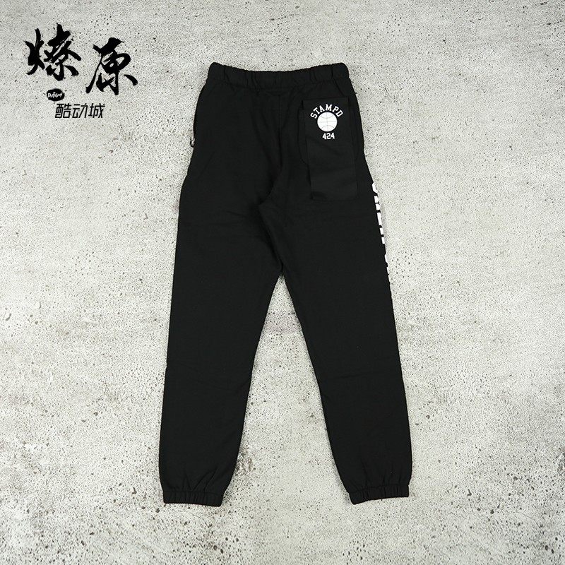 STAMPD x 424 COMMEMORATIVE SWEATPANTS 18SS JOINT LONG COTTON PANTS CASUAL PANTS