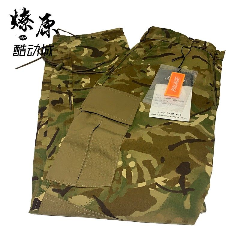 PALACE ARK AIR COMBAT TROUSER 18SS SIDE POCKET CAMOUFLAGE CASUAL PANTS