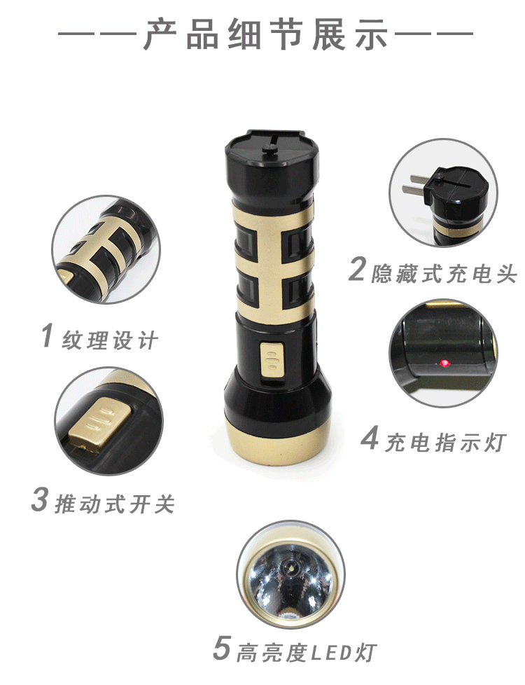 Tốc độ Sen led đèn pin sạc chói khẩn cấp chiếu sáng nhà cắm trại ngoài trời câu cá xách tay đèn pin uv