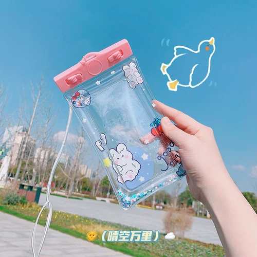 Защита мобильного телефона, универсальная мультяшная милая непромокаемая сумка, подушка безопасности для плавания, водонепроницаемая сумка, сенсорный экран, дайвинг