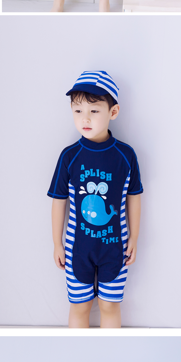 Đồ bơi cho trẻ em bé trai Xiêm Set Boy Dễ thương cho bé 1-3 tuổi Đồ bơi cho trẻ em - Bộ đồ bơi của Kid bộ bơi trẻ em