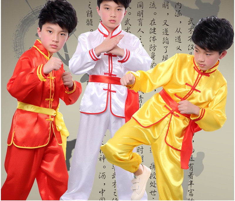 Children dance lion clothes to serve male and female children Longtu Tengwu Taijiquan Young Children Martial Arts Performance Practice Costume
