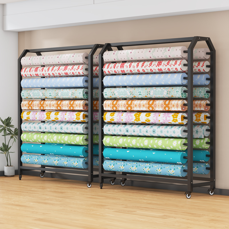 Fabric Display Rack, Xiangyun Silk, Genuine Silk, Denim Display Stand, Movable Textile Fabric, Leather, Tablecloth Sample Rack Fabric Display Rack, Xiangyun Silk, Genuine Silk, Denim Display Stand, Movable Textile Fabric, Leather, Tablecloth Sample Rack