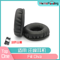 Applicable Wang Feng headphone Fieil Diva Ear Hood Headphone Accessories Black and white PU Pippa