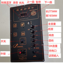 Suitable for 6 inch 8 inch 10 inch battery tie rod audio amplifier board 12V square dance speaker motherboard Bluetooth high power