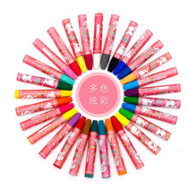 Hobbies 24 color crayon students Children 12 colors 18 color box barrel oil painting stick dazzling color stick Art Painting materials