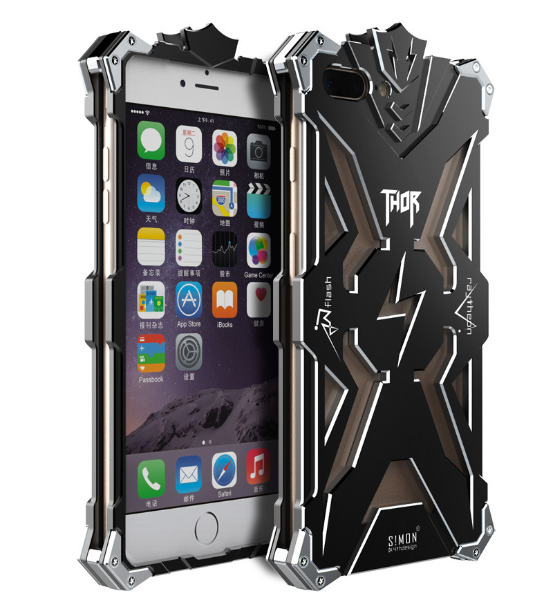 SIMON THOR Aviation Aluminum Alloy Shockproof Armor Metal Case Cover for Apple iPhone  7 Plus & iPhone 7