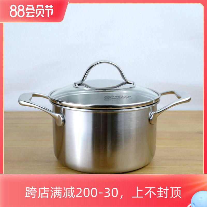 Small quantity special heavy one export 18 10 milk pan 304 breakfast cooker cooked noodle soup fried pot