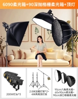 198000lm Sun Light*3+Deep Soft Box [Галерея]*1+мягкая световая коробка*1+восьмиугольная мягкая световая коробка*1