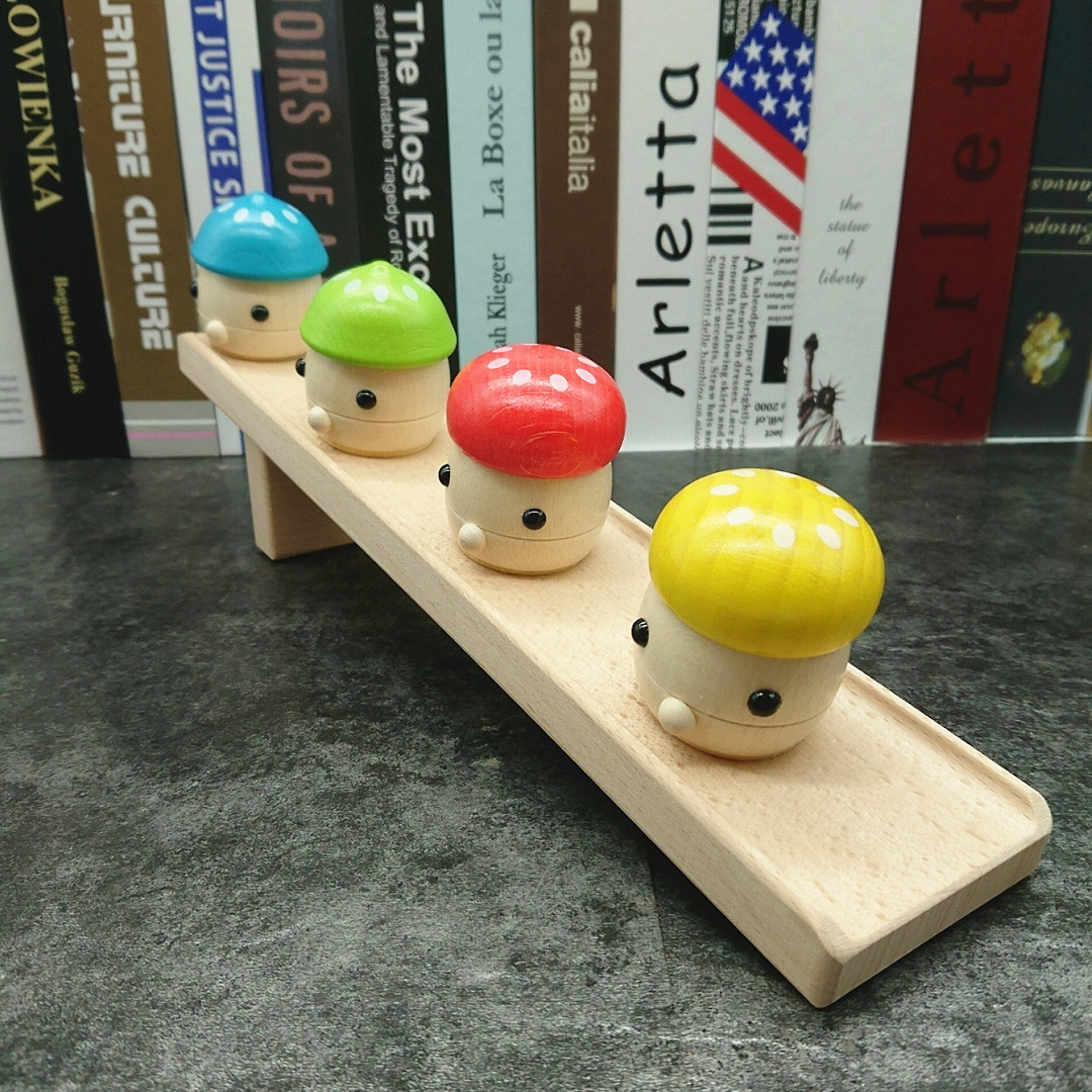 Children Early teaching special force training toys Puzzles Puzzle Mushroom Slide 0-1-2-3-year-old male baby girl wood