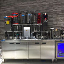 Hengzhi milk tea shop full set of equipment Water bar workbench freezer milk tea operation desk milk tea machine commercial water bar