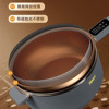 Mette Defei Multifunctional Electric Frying Pan Non-Stick Pan Household Stainless Steel Frying Pan Uncoated Cooking Pan Integrated Electric Cooker