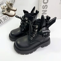 Martens, трехмерный мультяшный милый кролик, детские короткие сапоги, в западном стиле, популярны в Instagram, в корейском стиле