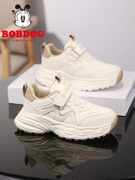 Babudou Boys' Shoes, Autumn and Winter New Waterproof Leather Versatile Girls' Shoes, Soft-Soled Lightweight Kidsren's Sports Shoes — 2