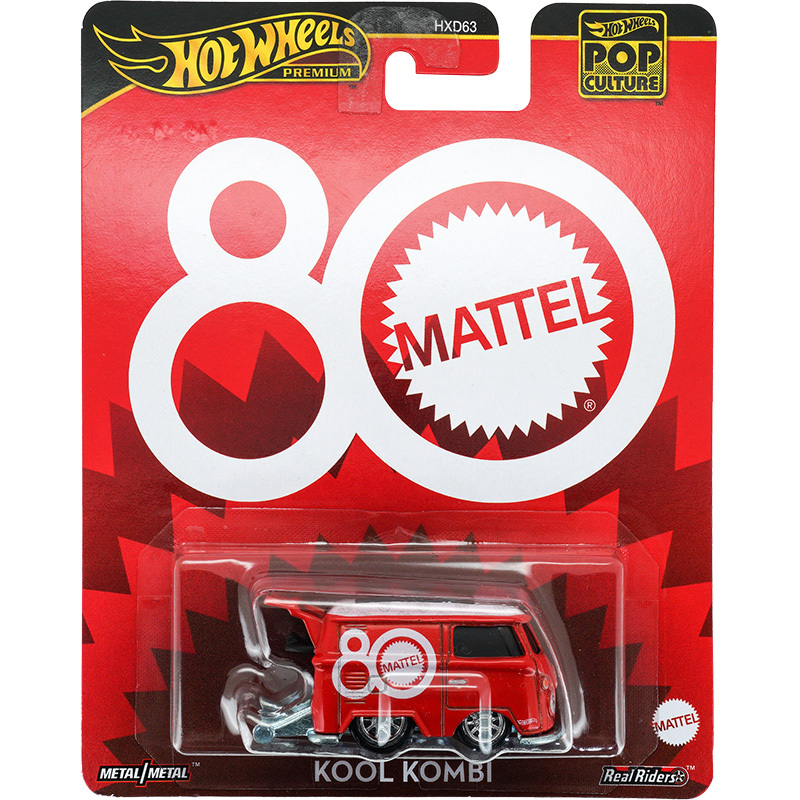 Hot Wheels Alloy Car Mattel 80Th Anniversary Special Edition Volkswagen T1 Winter Edition Car Model