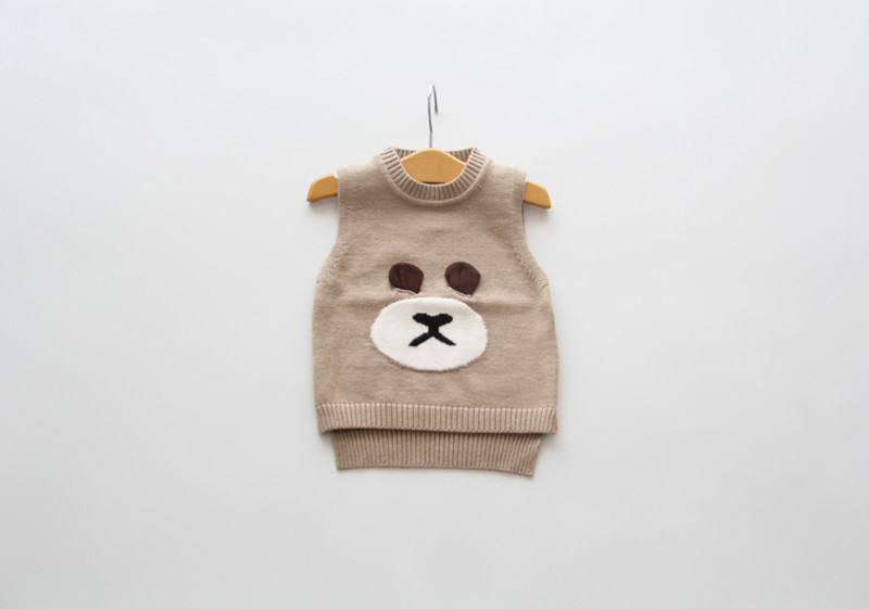Bé trai và bé gái vest len ​​trẻ em len đan vest trẻ em phiên bản tiếng Hàn của áo hoodie ấm vest quần áo trẻ em 10 tuổi