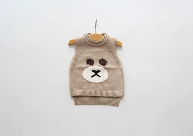 Bé trai và bé gái vest len ​​trẻ em len đan vest trẻ em phiên bản tiếng Hàn của áo hoodie ấm vest