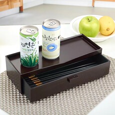 Палочками коробки 商用日韩式仿木质竹制筷子盒抽屉筷子筒酒店塑料带盖餐具收纳架笼
