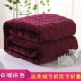 Mùa đông ấm áp flannel phương pháp làm dày nhung san hô nhung có thể giặt nệm chống trượt là chiếu mat mỏng nệm gấp 1m6