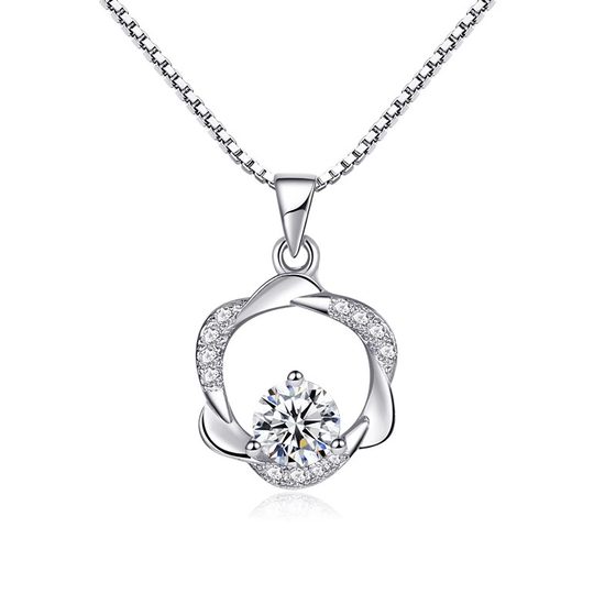 PT950 platinum pendant women's platinum necklace single pendant single without chain 18k white gold clavicle chain single pendant