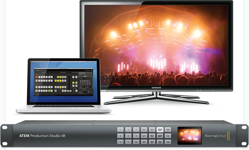 BMD ATEM Production Studio 4K Switching Bench Stunt Desk Podium