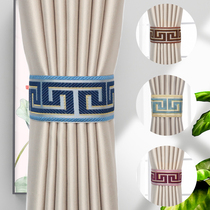 Curtain straps a pair of Velcro accessories versatile Chinese style creative curtain buckles jacquard fabric ties