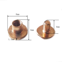 8*6 Light Golden Ledger Nail+Vint