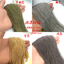 Tassel jewelry Chain accessories diy bags Performance clothing Earrings Decorative Tassel fine chain Small chain jewelry accessories