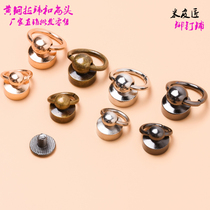 Low-cost pure copper band ring monk head diy bag buckle ring pull ring Pacifier nail mobile phone shell handmade leather accessories