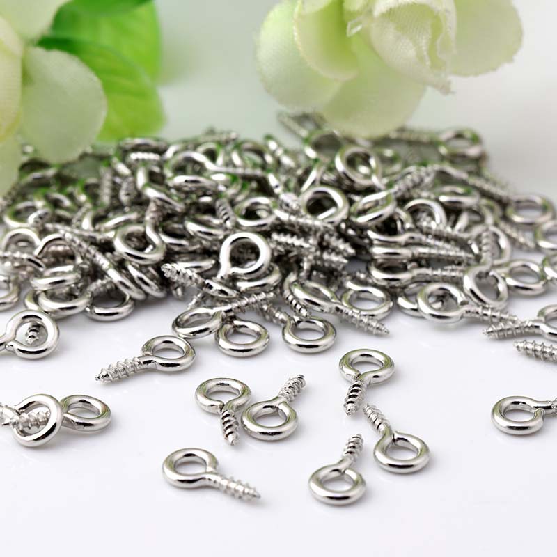 diy Metal Accessories Single - hole Spiral Sheep Eye with Circular Screw Ring Circle Hanging Cape Cross