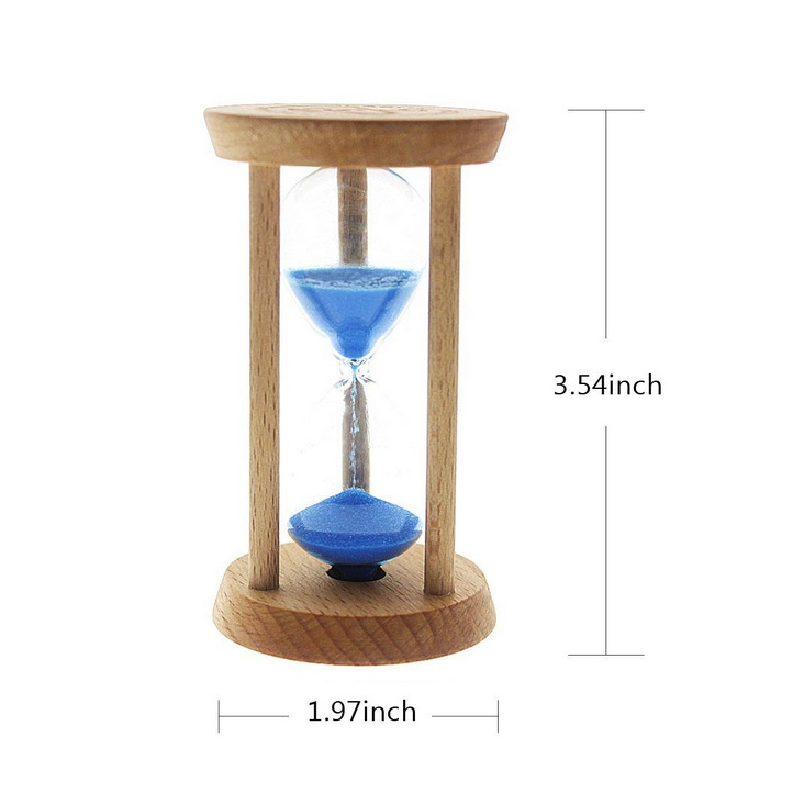 Nhà hàng bằng gỗ 1/3/5/10/15/20/30 phút đồng hồ cát phục vụ hẹn giờ sáng tạo trang trí nhà quà tặng kệ dcor phòng ngủ