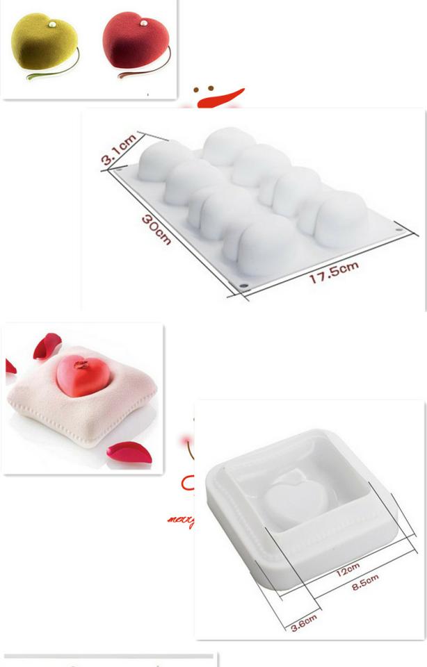 Mousse bánh khuôn trắng mousse silicone khuôn cổ điển Pháp khuôn bánh tắm - Tự làm khuôn nướng khuôn làm bánh trung thu