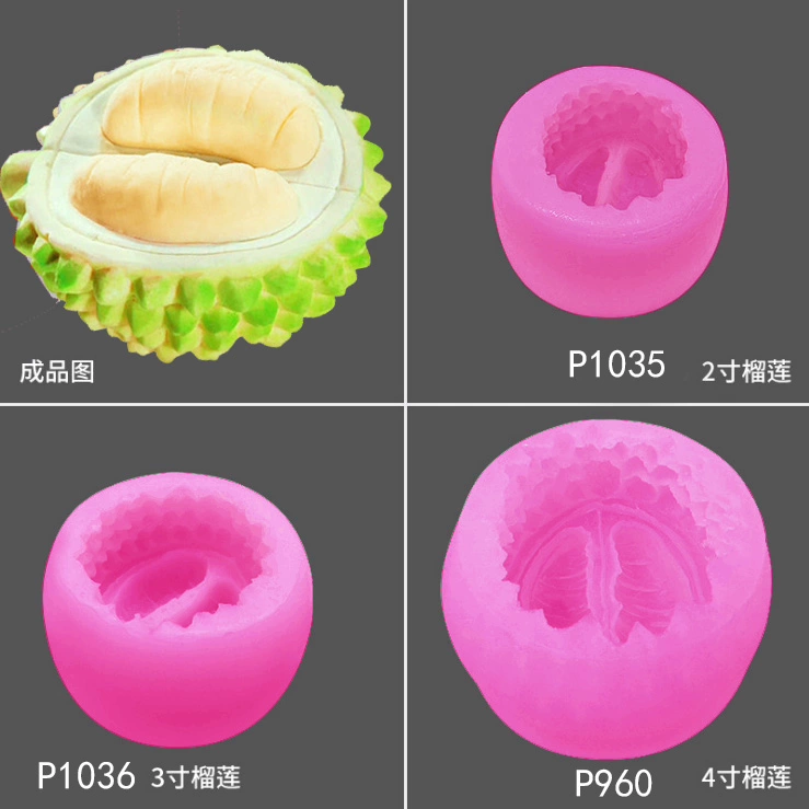 Dâu tây Durian Muffin Cup Banana Măng cụt Silicone Mousse Bánh Khuôn Ice Cream Silicone Khuôn - Tự làm khuôn nướng