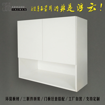 Factory sales environmental protection solid wood multi-layer kitchen hanging cabinet balcony locker storage cabinet rack cabinet wall cabinet