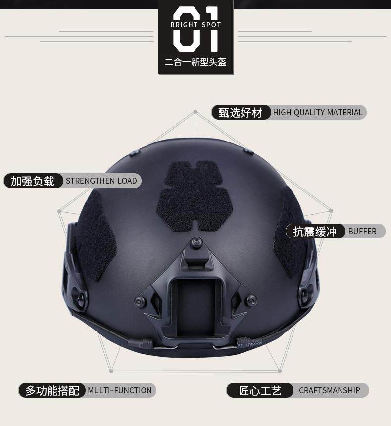 Tactical Airframe Helmet 2-in-1 Dual-Layer Spartan CS - Product image 8