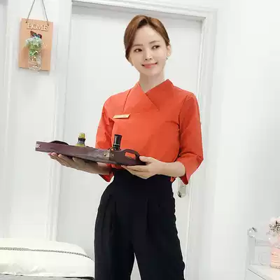 New Chinese spa health hall overalls Skin management tattoo artist overalls beautician suit