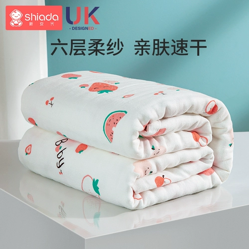 Детское марлевое хлопковое банное полотенце для новорожденных