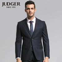 JUDGER Zhuang Ji Suit Nam Suit Suit Business Suit Mới Pure Wool Kẻ sọc phù hợp với nam suit nam