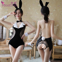 Sexy lingerie cute bunny girl uniform seduction crotch open buttocks perspective passion suit pajamas tease