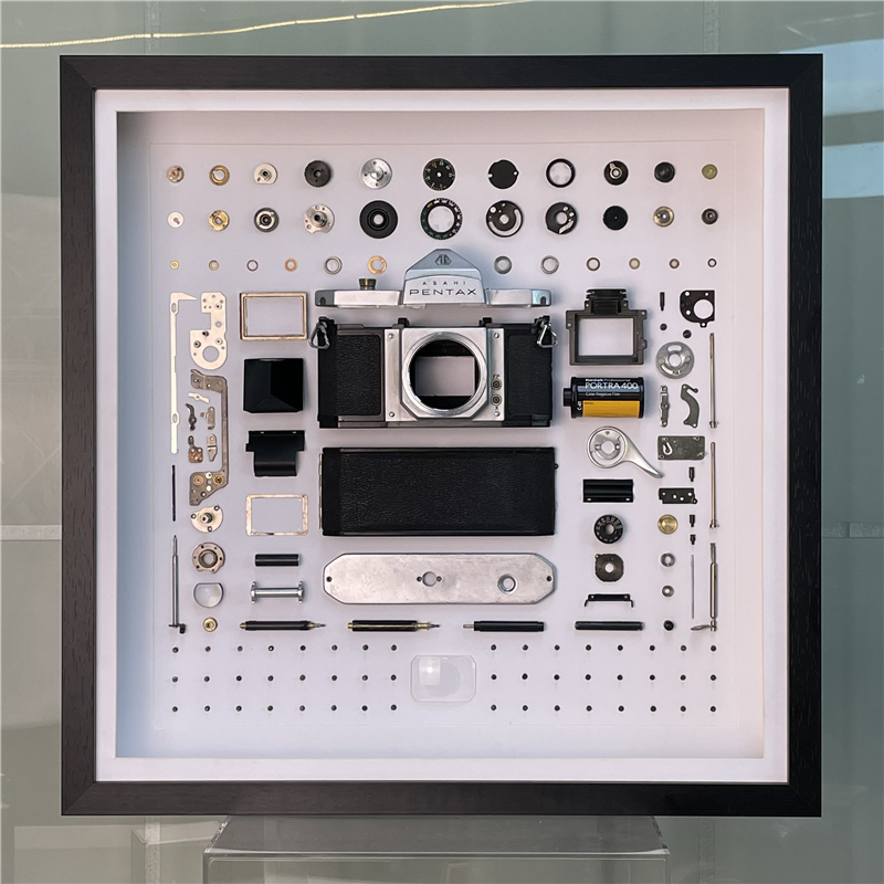 Original art framed metal camera framed whole machine framed and framed villa painting full price support customization