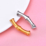 Серебряный браслет, бамбуковая плетеная изогнутая трубка ручной работы, аксессуары, материал, 3D