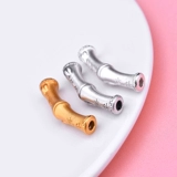 Серебряный браслет, бамбуковая плетеная изогнутая трубка ручной работы, аксессуары, материал, 3D