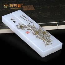 Natural jade town ruler paperweight sent to the teacher Teachers Day gift Graduation souvenir Thanksgiving thank the teacher gift Xinzhong