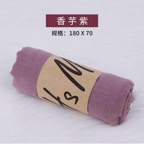 Scarf Women Spring and Autumn Thin Joker Pure Color Silk Scarf Sunscreen Korean Scarf Double Scarf Women Long